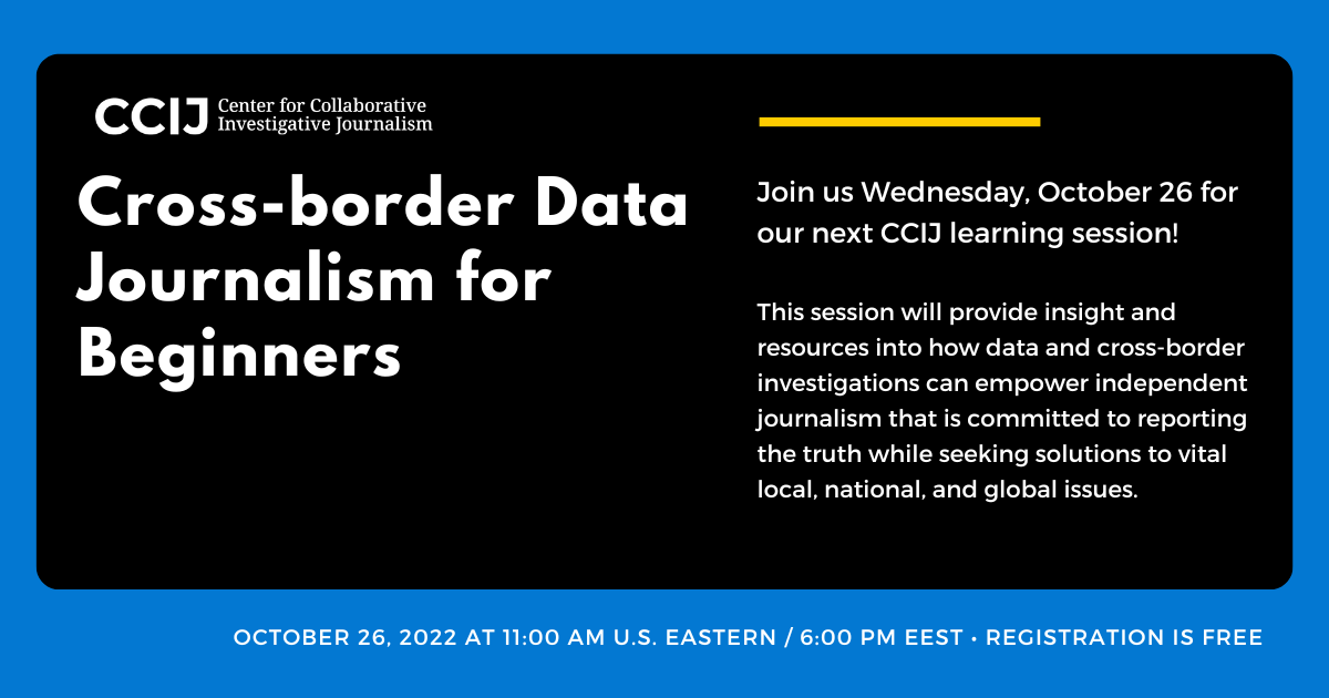 Cross-border Data Journalism for Beginners
